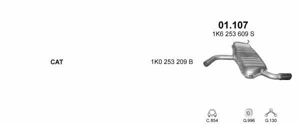 POLMO99504 Polmostrow Exhaust system