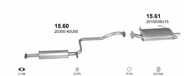  POLMO20074 Exhaust system POLMO20074