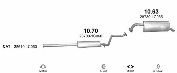 Polmostrow POLMO99272 Exhaust system POLMO99272