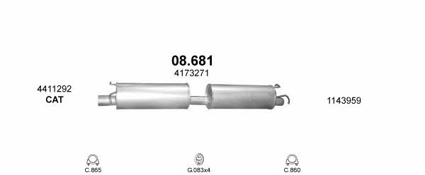  POLMO99340 Exhaust system POLMO99340