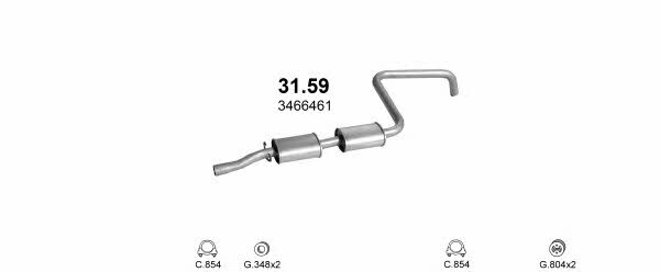 Polmostrow POLMO00849 Exhaust system POLMO00849 POLMO00849 Polmostrow Exhaust system