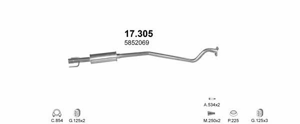  POLMO01055 Exhaust system POLMO01055