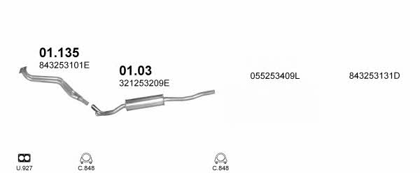 POLMO00662 Polmostrow Exhaust system