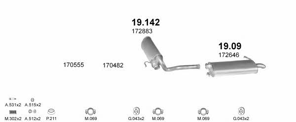  POLMO07954 Exhaust system POLMO07954