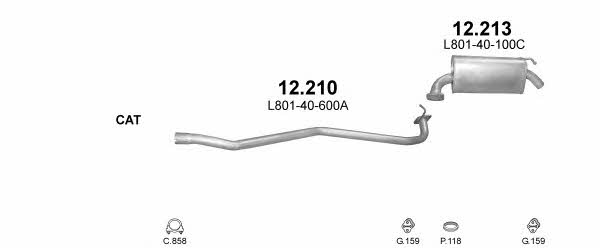 POLMO99234 Polmostrow Exhaust system
