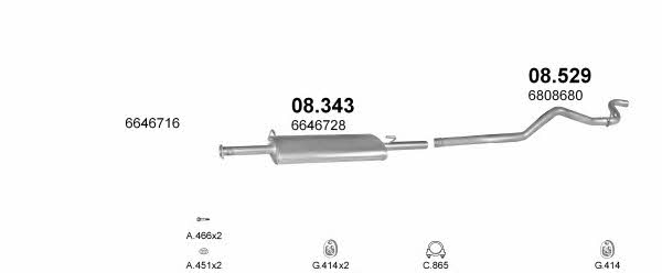 POLMO03835 Polmostrow Exhaust system