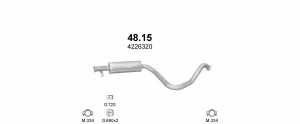  POLMO30388 Exhaust system POLMO30388