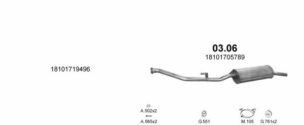  POLMO99132 Exhaust system POLMO99132
