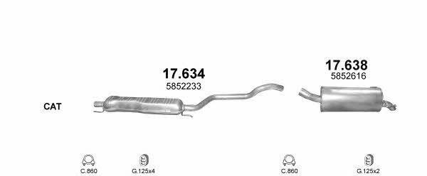 Polmostrow POLMO99305 Exhaust system POLMO99305 POLMO99305 Polmostrow Exhaust system