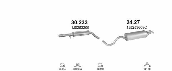  POLMO00959 Exhaust system POLMO00959
