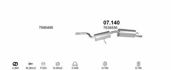 Polmostrow POLMO02621 Exhaust system POLMO02621
