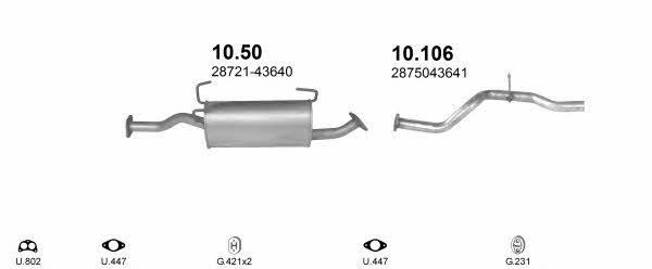 Polmostrow POLMO00299 Exhaust system POLMO00299 POLMO00299 Polmostrow Exhaust system