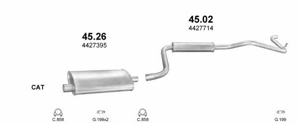 POLMO01253 Polmostrow Exhaust system
