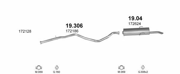  POLMO07783 Exhaust system POLMO07783