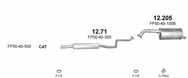 Polmostrow POLMO99528 Exhaust system POLMO99528 POLMO99528 Polmostrow Exhaust system