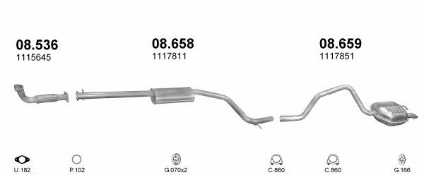  POLMO30144 Exhaust system POLMO30144