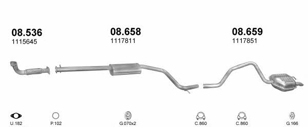 Polmostrow POLMO30144 Exhaust system POLMO30144 POLMO30144 Polmostrow Exhaust system