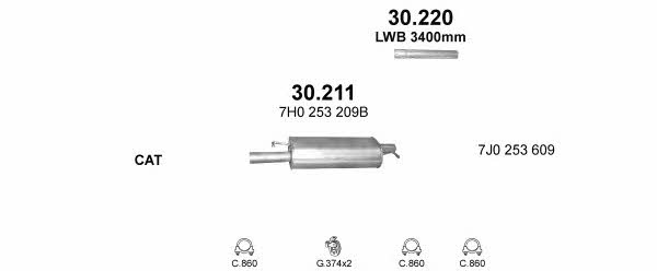 POLMO99437 Polmostrow Exhaust system