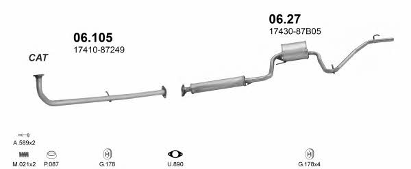 Polmostrow POLMO00178 Exhaust system POLMO00178