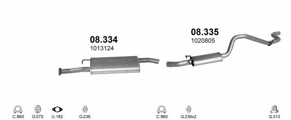 POLMO00243 Polmostrow Exhaust system