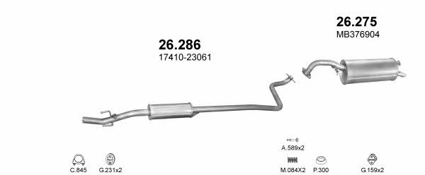  POLMO00709 Exhaust system POLMO00709