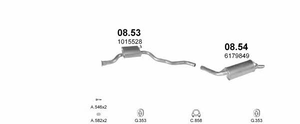 POLMO03632 Polmostrow Exhaust system