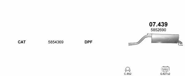 Polmostrow POLMO06421 Exhaust system POLMO06421 POLMO06421 Polmostrow Exhaust system