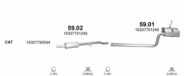 POLMO99561 Polmostrow Exhaust system