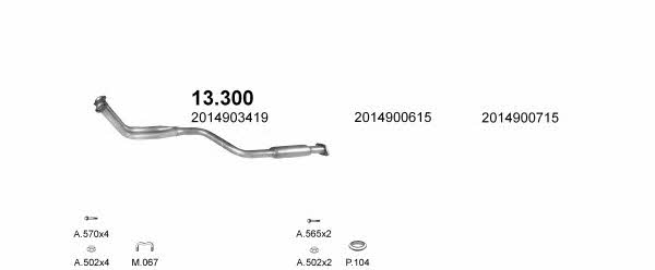 Polmostrow POLMO05261 Exhaust system POLMO05261 POLMO05261 Polmostrow Exhaust system