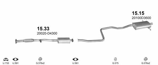  POLMO05804 Exhaust system POLMO05804