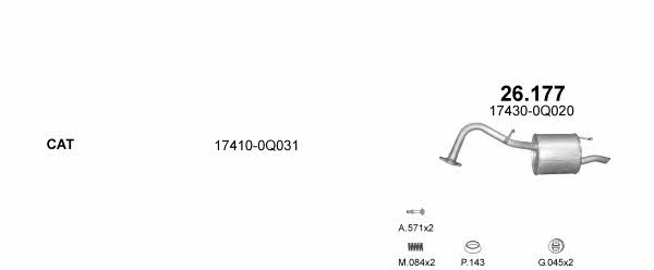 POLMO05166 Polmostrow Exhaust system