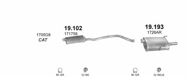 Polmostrow POLMO99331 Exhaust system POLMO99331 POLMO99331 Polmostrow Exhaust system