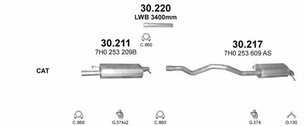 POLMO99517 Polmostrow Exhaust system