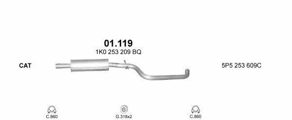 Polmostrow POLMO07368 Exhaust system POLMO07368