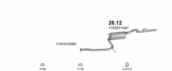  POLMO10384 Exhaust system POLMO10384
