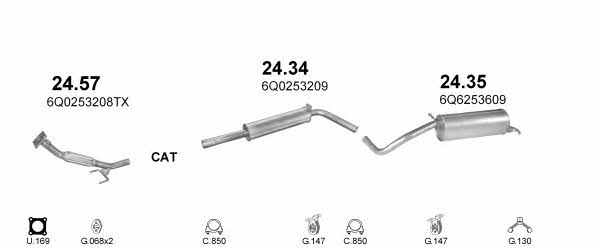 Polmostrow POLMO20122 Exhaust system POLMO20122