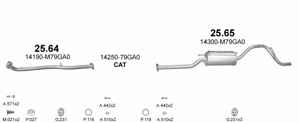 Polmostrow POLMO99233 Exhaust system POLMO99233