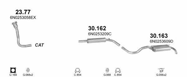 Polmostrow POLMO11005 Exhaust system POLMO11005