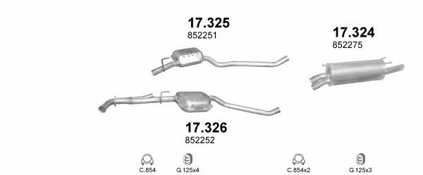  POLMO30296 Exhaust system POLMO30296