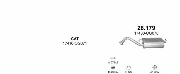 Polmostrow POLMO99426 Exhaust system POLMO99426 POLMO99426 Polmostrow Exhaust system