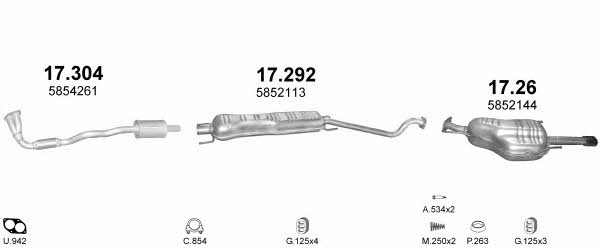 POLMO05006 Polmostrow Exhaust system