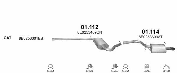 Polmostrow POLMO05137 Exhaust system POLMO05137