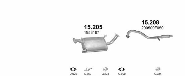 POLMO30246 Exhaust system POLMO30246