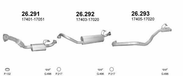  POLMO90020 Exhaust system POLMO90020