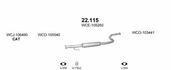  POLMO90027 Exhaust system POLMO90027