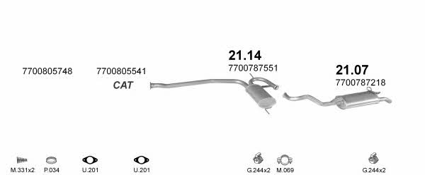 Polmostrow POLMO08635 Exhaust system POLMO08635 POLMO08635 Polmostrow Exhaust system