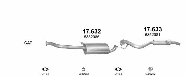  POLMO99328 Exhaust system POLMO99328