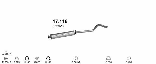  POLMO00497 Exhaust system POLMO00497