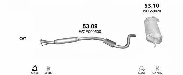  POLMO99573 Exhaust system POLMO99573