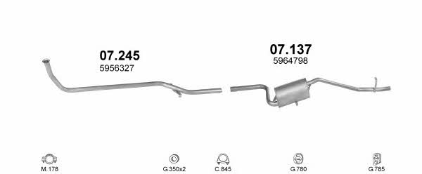 Polmostrow POLMO01368 Exhaust system POLMO01368